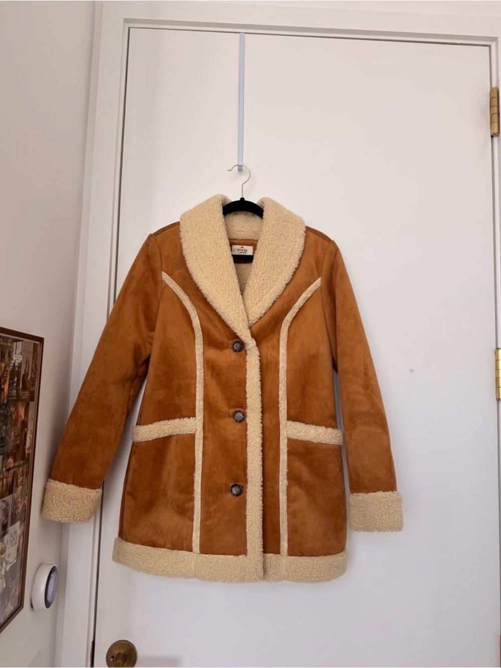 Marine Layer Penny Lane Faux Shearling Coat - Picture 6 of 6